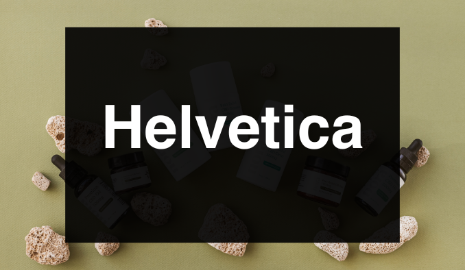 helvetica font for logo